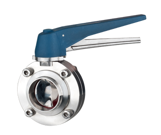 DAIRY Butterfly Valve WELD END  WITH Trigger Handle